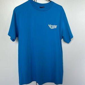 Jacquemus - logo shirt - wave blue - size medium Le t-shirt Vague